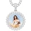 23 Halo Circle Shape(Silver)+Tennis Chain]