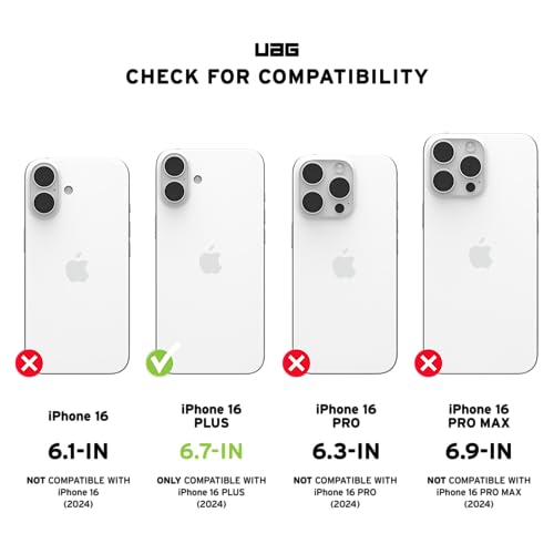 Image of Urban Armor Gear UAG Monarch Pro Magnetic Compatible, Premium Rugged Protective Case /Cover Designed for iPhone 16 (6.1-Inch) (2024), (Military Drop Tested) - Carbon Fiber