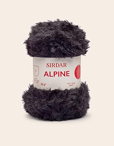 Sirdar Alpine, Luxe Faux Fur Yarn, Panther (401), 50g
