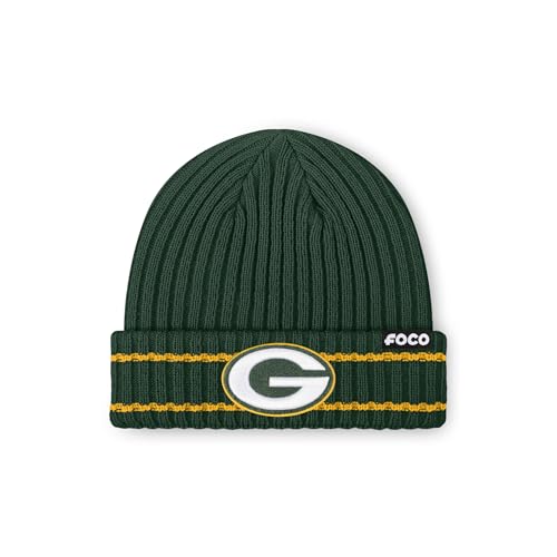FOCO Men's Green Bay Packers NFL Logo Ribbed...
