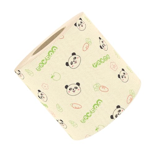 LOORGVEL パンダプリントトイレットペーパー 無漂竹パルプ使用 ソフトで肌に優しい おしゃれなバスルーム装飾 自宅やオフィスにな可愛いトイレットペーパー