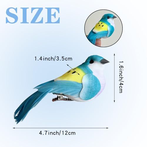 Pájaros artificiales con clip que traen la alegría de la primavera a casa 2