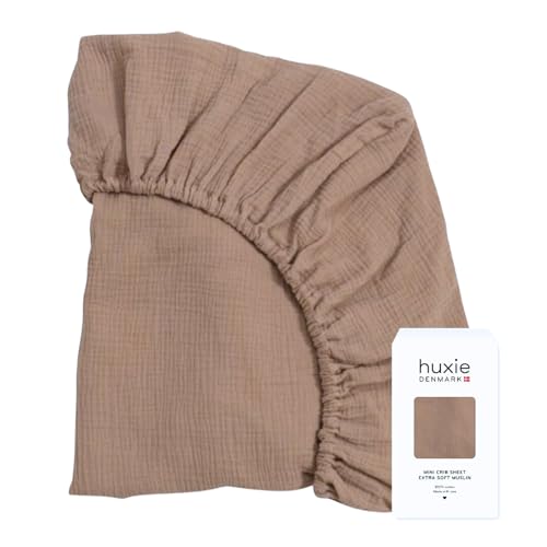 Huxie Crib Sheets – Organic Cotton Muslin Fitted Crib Sheet – Standard Size for Baby Boy and Baby Girl 28