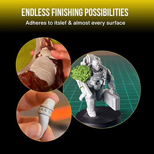 Wargames Delivered Apoxie Sculpt Color Kits For Molding, Creative Styles, Filling, And Home Decor With Adhesive Power Waterproof Air Dry Clay By Aves Neutral (Black, Brown, Silver-Grey, White) #TOP4