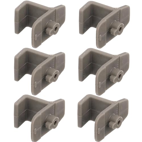(Pack of 6) Replacement Shelf Clips for Turbo Air Freezers & Refrigerators, Gray Plastic Shelf Clips for Commercial Kitchen Freezers and Refrigerators (6)