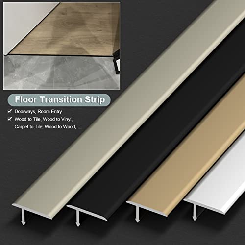 Profilé de transition en T en aluminium pour couvrir les joints de dilatation de sol en vinyle