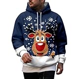 Générique Hommes Hiver Noël Drôle Moche Sale Secret Décontracté Loose Sweat à Capuche