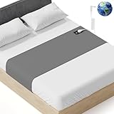 Grounding Sheets, Conductive Sheets for Bed, with 10% Silver Fiber,Gray