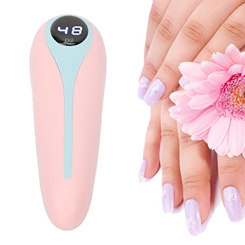 5W-3Pcs-Light-Chips-30S-60S-Timing-365Nm-405Nm-Handheld-Nail-Polish-Curing-Lamp-Manicure-Led-Light-for-Gel-Nail-Art-Curing-Lamp-Diy-Nail-Art-Led-Nail-Curing-Mini-Nail-Led-Lamp-Ultrasonic-CleanerPink