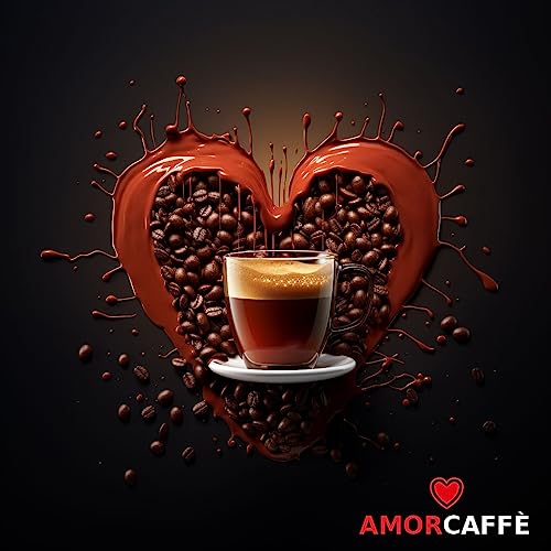 Amorcaffe 100 Coffee Capsules Pods Compatible Lavazza A Modo Mio - Intenso taste