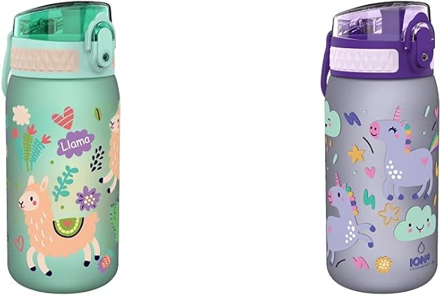 Ion8 Leak Proof Kids' Water Bottle, BPA Free, Unicorns