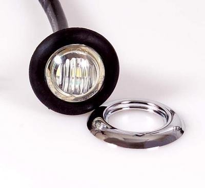 Anillo embellecedor de acero inoxidable 10-3/4" para luces LED 3/4" miniatura 3