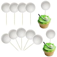 TOSSPER 24pcs Calcio Cake Inserire Carta Cupcake Decor Topper Calcio Dessert Stuzzicadenti Festival Festa di Compleanno
