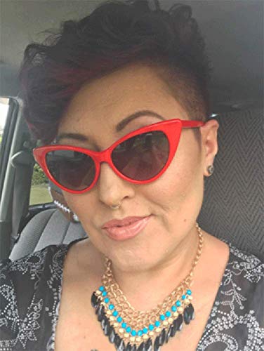 AStyles - Super Cateyes Vintage Inspired Fashion Mod Chic High Pointed Cat Eye Sunglasses Glasses Polka Dot2