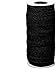 Produktbild MOLYHUA Black 200 Yards Länge 3mm Breite Geflochtene elastische Schnur / Gummiband / elastisches Seil / Bungee / weiße elastische Stretch-Strickspule
