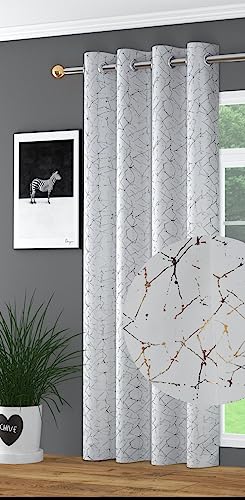 Image of 80-85% Blackout /Room Darkening Heavy Fabric Curtains for Window, Living Room /Drawing Room Parde for Home 4x9 Feet Set of 1 pc, White,