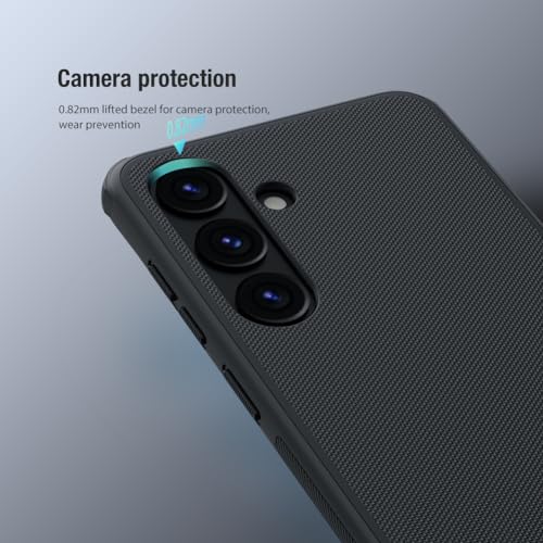 Image of Nillkin Case for Samsung Galaxy S24 Plus (6.7 inch Inch) Super Frosted Shield Pro Hard Back Soft Border (PC + TPU) Shock Absorb Cover Raised Bezel Camera Protect PC Red Color