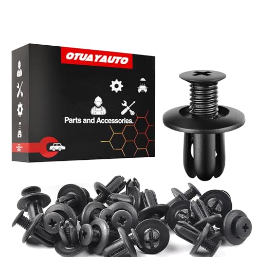 Image of OTUAYAUTO 20pcs Fender Liner Clips - Replacement for Ford, Kia, Hyundai Elantra, Genesis, Sonata, Hyundai Santa Fe, Mazda 3, Mazda 6 Bumper Retainer Clips, OEM# B092-51-833, MB-455-56143, MB455-56-143