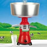 Zentrifugal-Rahmseparator 80 l/h (21 gal/h), 11000 U/min, 12-l-Behälter aus Edelstahl 304, für frische Ziegen- & Kuhmilch, Magermilch-Fettgehalt ≤0,05%, leichte Reinigung