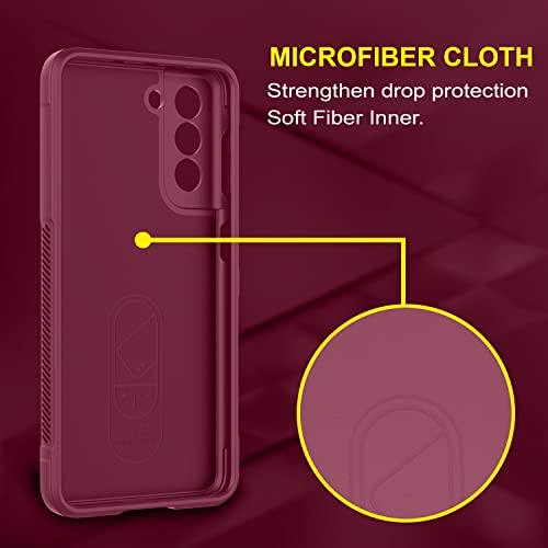 Image of Amazon Brand - Solimo Mobile Cover for Samsung Galaxy S21 Plus 5G (Silicon Plum)