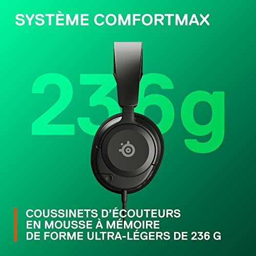 SteelSeries Arctis Nova 1X - Casque de jeu multi-système — Hi-Fi avec pilotes — Son Spatial à 360° — Coussinets d’Oreille à Mousse à Mémoire — Microphone antibruit — Xbox, PS5, PS4, PC, Switch - Blanc