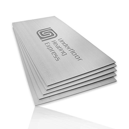 Underfloor Heating 10mm XPS Floor Insulation Foam Board (1200mm x 600mm) Pack of 10 Sheets