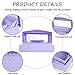 Gusnilo Nail Tool Sterilizer Box Disinfectant Jar Plastic Disinfectant Container Suitable for Nail Tools Hair Salons Beauty Centers and Manicure and Nail Equipment(Purple)