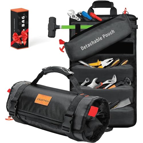 CRAFT911 Durable Tool Bag Organizers w/Detachable 6 Tool Pouches