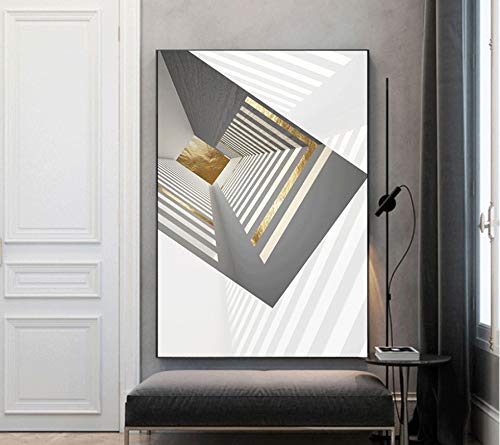 Pintura de Giclée arquitectónica sobre lienzo de alta resolución para pared moderna