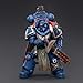 JOYTOY Warhammer 40k 1/18 Action Figure Ultramarines Captain with Master Crafted Heavy Bolt Rifle Collection Model 5 inch