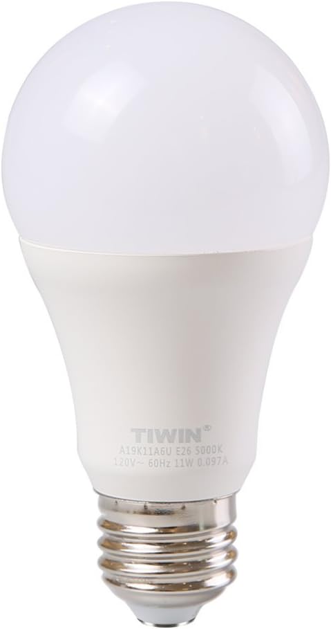 TIWIN LED Light Bulbs E27 Screw Energy Saving 11w (100 Watt Equivalent), A19 Warm White (2700k), 1100lm, Non-Dimmable, CRI80+,Indoor&Outdoor LED Bulbs, CE & ROHS,1 Pack [Energy Class A+]