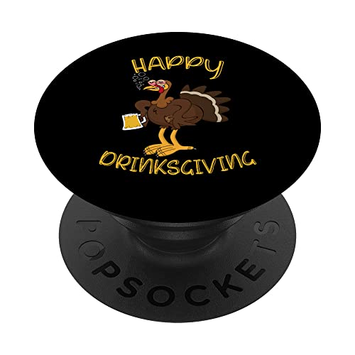 Happy Drinksgiving Friends Pajama Thanksgiving Drinking PopSockets Swappable PopGrip