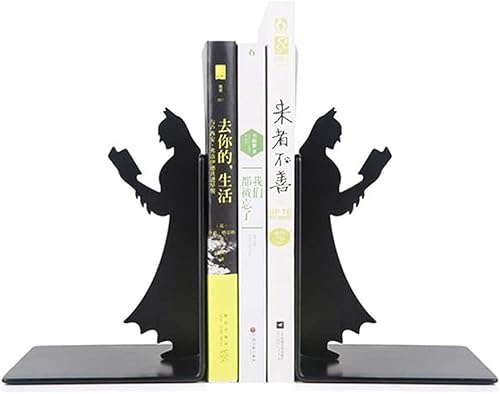 Miniatura 1 de Sujetalibros creativos, resistentes de metal para escritorio, libros de Batman, oficina en casa, estudiante, estudio simple, manualidades, estantes
