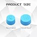 QQWD 2PCS Car Air Conditioner Valve Caps Replacement High and Low Pressure Valve Caps, R134a A/C Repair System Charge Port Cover, Leak-Proof A/C Seal Covers Kit for Most Cars Trucks SUVs(Blue)