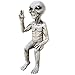 Produktbild ESOUY Alien-Statue, Skulptur, Kunstharz, Alien-Kunst und Kunsthandwerk, Gartendekoration, Ornamente, H15 cm