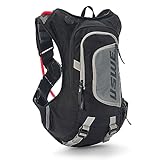 USWE Moto Hydro 12L Hydration Pack with 3.0L/ 100oz Water Bladder, a High End, Bounce Free Backpack for Enduro and Off-Road Motorcycle, Black Grey