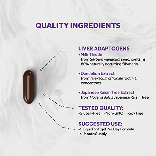 Naturalis Silymarin Milk Thistle 1300Mg Enhanced With B Complex & Amino Acids | 13-In-1 Liver Cleanse, Detox & Repair | 120 Liver Essential Softgels #TOP2