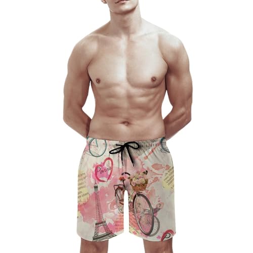 Swim trunk rétro avec poches pour vacances à la mer taille S - 3