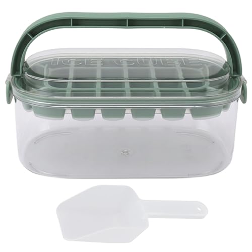 Molde para cubitos de hielo 28 cavidades base suave verde lima miniatura 1