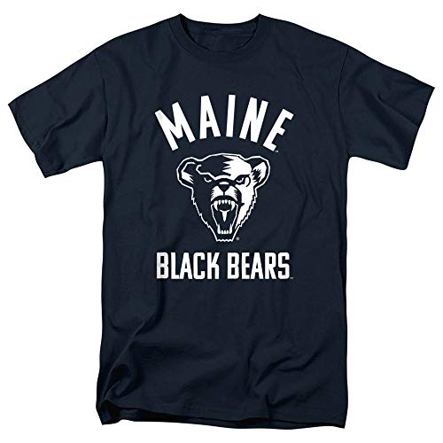 University of Maine Official Large One Color Unisex Adult T-Shirt, Navy, Large