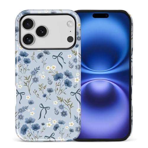 Coque iPhone 17 Pro double couche militaire résistante aux rayures bleu