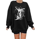 PTLLEND Oversize Tshirts Damen Weiß Women's V-Neck Short Sleeve T-Shirt, Petal Sleeve Tops, Shirts, Summer, Casual, Loose, Plain Basic Tunic Tops
