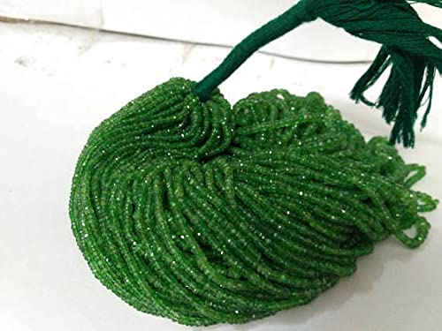 Perle tsavorite pour création de bijou bohème chic en pierre naturelle