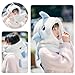 Ski Helmet Cover,Cute Shark Hood Ski Mask,for Women Men Riding Skiing Climbing (Blue)