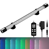 GLOWRIUM Aquarium Lights, LED Full Spectrum Aquarium Lights, 10 Light Modes and infinitely dimmable,