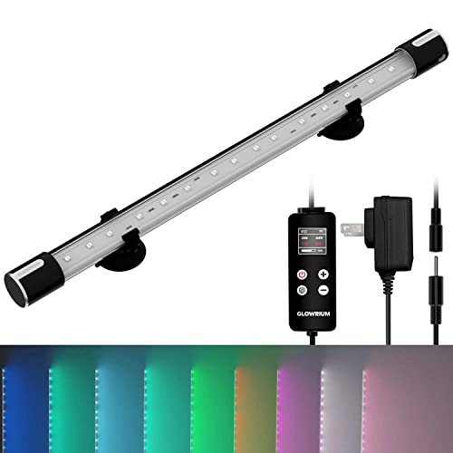 Glowrium Aquarium Lights, Led Full Spectrum Aquarium Lights, 10 Light Modes And Infinitely Dimmable, Aquarium Lights With Timer Auto On/Off, Ip68 Double Waterproof Submersible Aquarium Lights #TOP17