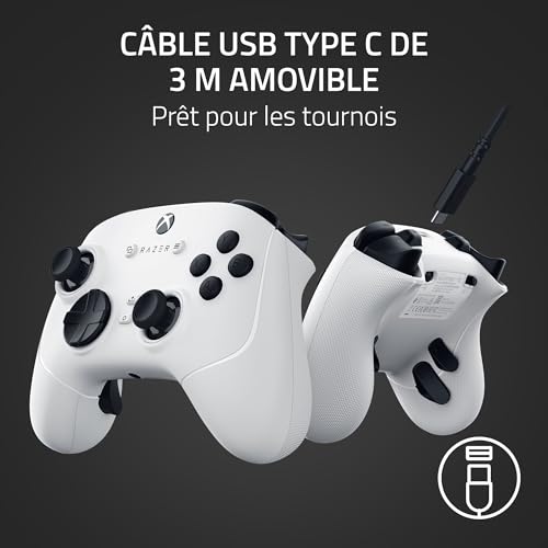 Razer Wolverine V3 Tournament Edition Manette Esports filaire pour Xbox X| & PC boutons d'action tactiles Mecha HyperTriggers Pro D Pad 8 directions câble USB C 3m - vue 8