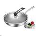 Wok do indukcji 304 ze stali nierdzewnej Wok 32cm wok bez dymu nieprzywierająca patelnia kuchenka indukcyjna gazowa kuchenka gazowa patelnia naczynia kuchenne, naczynia kuchenne