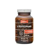 WANN EINNEHMEN? Idealerweise wird die Kapsel am Abend ca. 30 Minuten vor dem Schlafen eingenommen. Eine Kapsel enthält 500 mg L-Tryptophan, was der Tagesdosis entspricht.