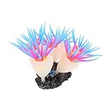 SUPVOX Decoración De Coral Artificial Plantas De Acuario Realistas y Coloridas De Anémona De Mar para Pecera Adorno De Acuario Decoración De Pecera